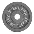 Cast Iron Olympic Weight Plates - 25 LB pair by CAP