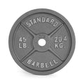 Cast Iron Olympic Weight Plates - 45 LB pair by CAP