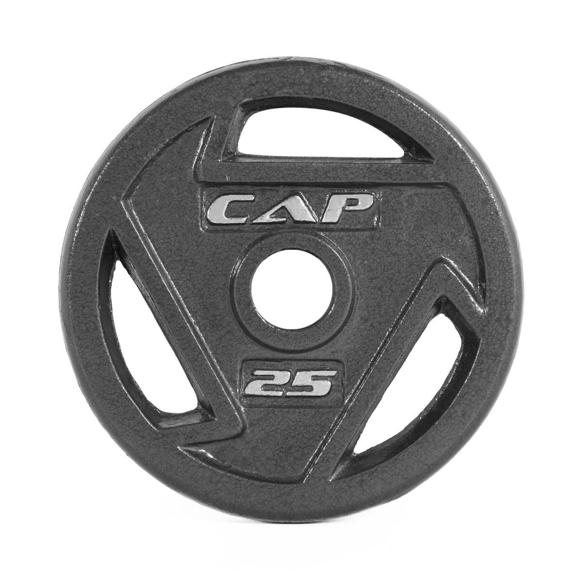 Cast Iron Olympic Grip Plates - 25 LB pair by CAP