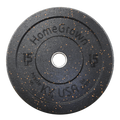 URA-MAX Bumper Plates - 15 LB pair by Homegrown Lifting