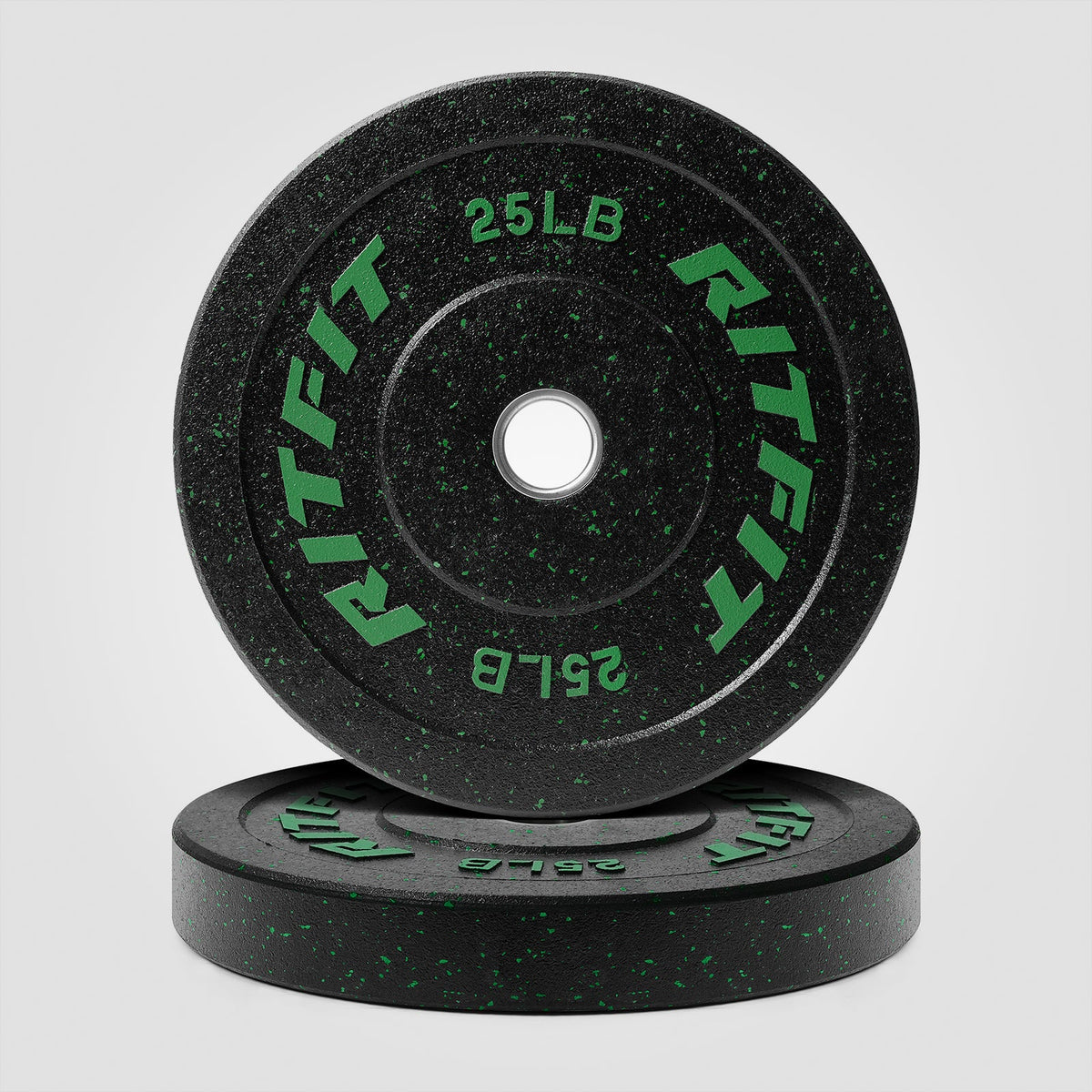 Fleck Olympic Bumper Weight Plates - 2-Inch - 35 LB by RitFit