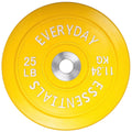 Color-Coded Olympic Bumper Plates - 35 LB pair by Everyday Essentials