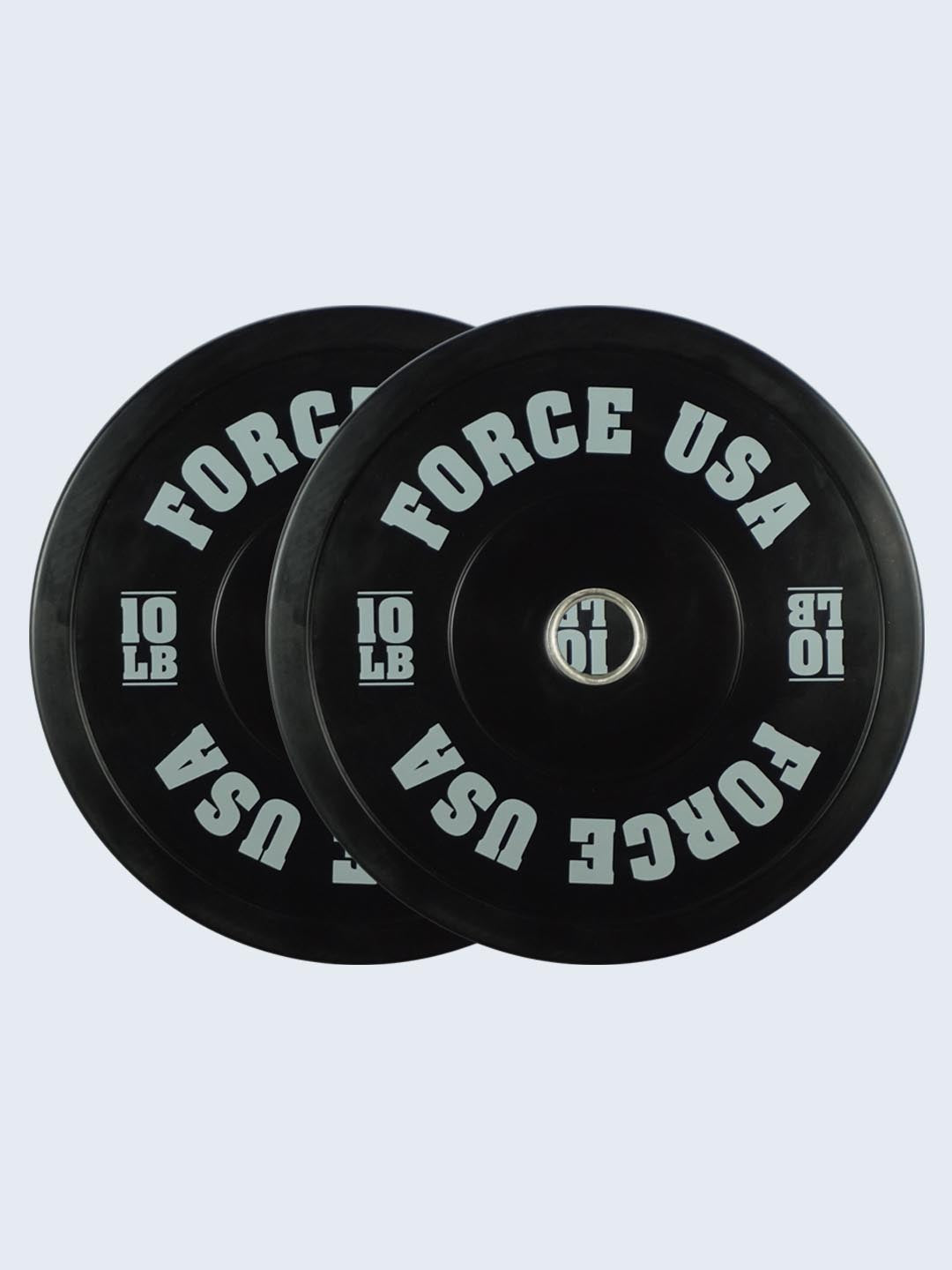 Pro Grade Colored Bumper Plates (LBS) by Force USA