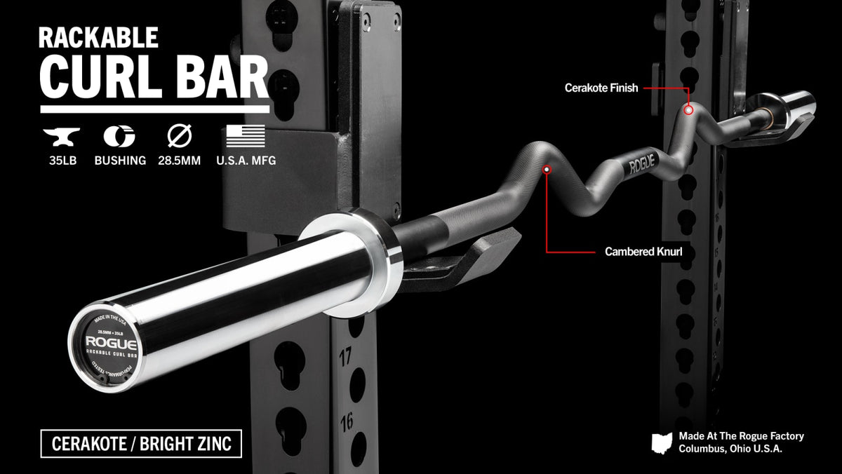 Rogue Rackable Curl Bar by Rogue Fitness