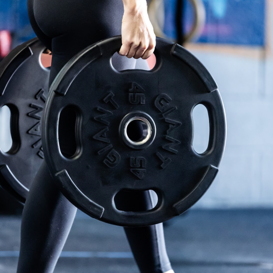 Rubber Grip Olympic Plates by Giant Lifting