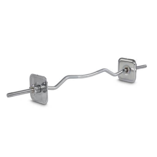 EZ Curl Bar for Quick-Lock Dumbbell Plates by Ironmaster