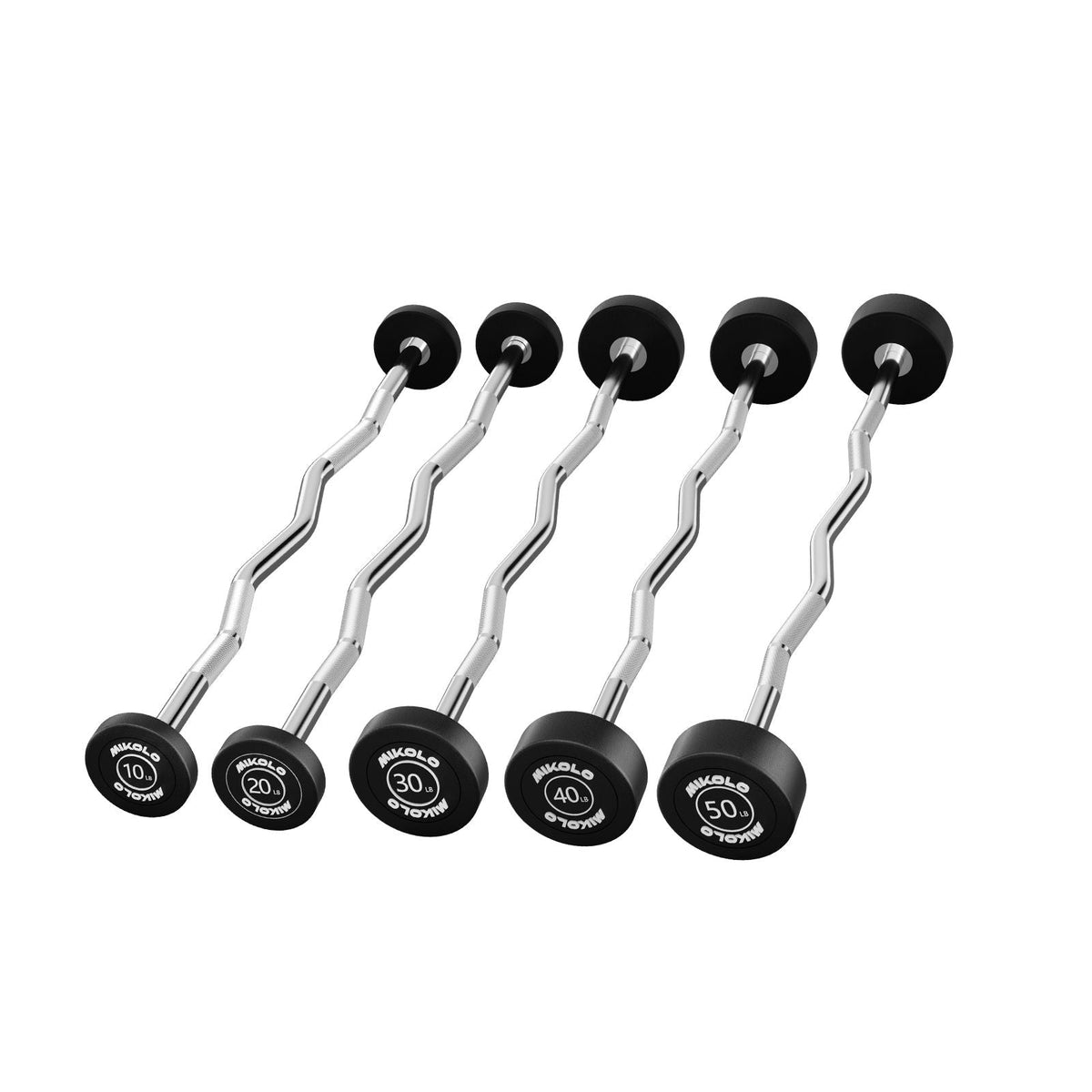 Fixed Weight EZ Curl Barbell by Mikolo