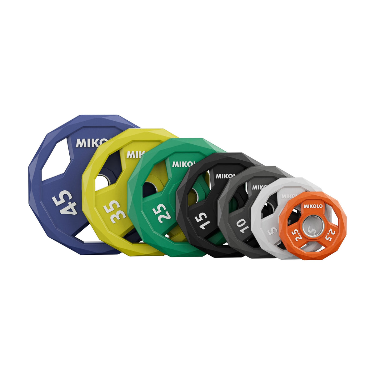 EZ-Grip Color Rubber Coated Olympic Weight Plates by Mikolo